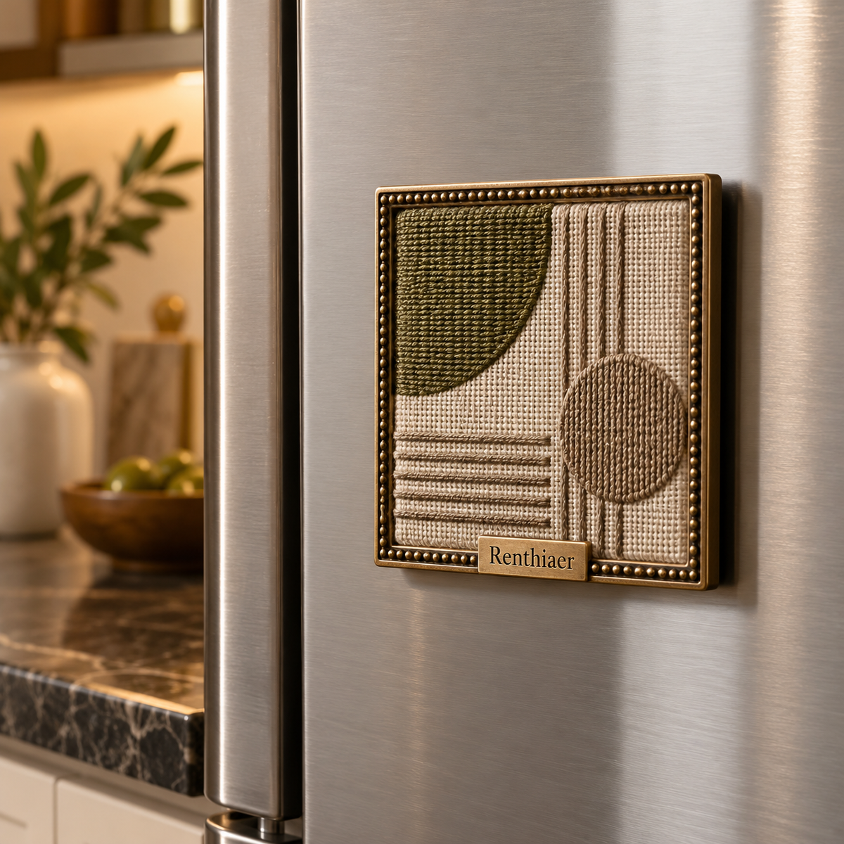 Renthiaer™ Modern Textile Art Magnet
