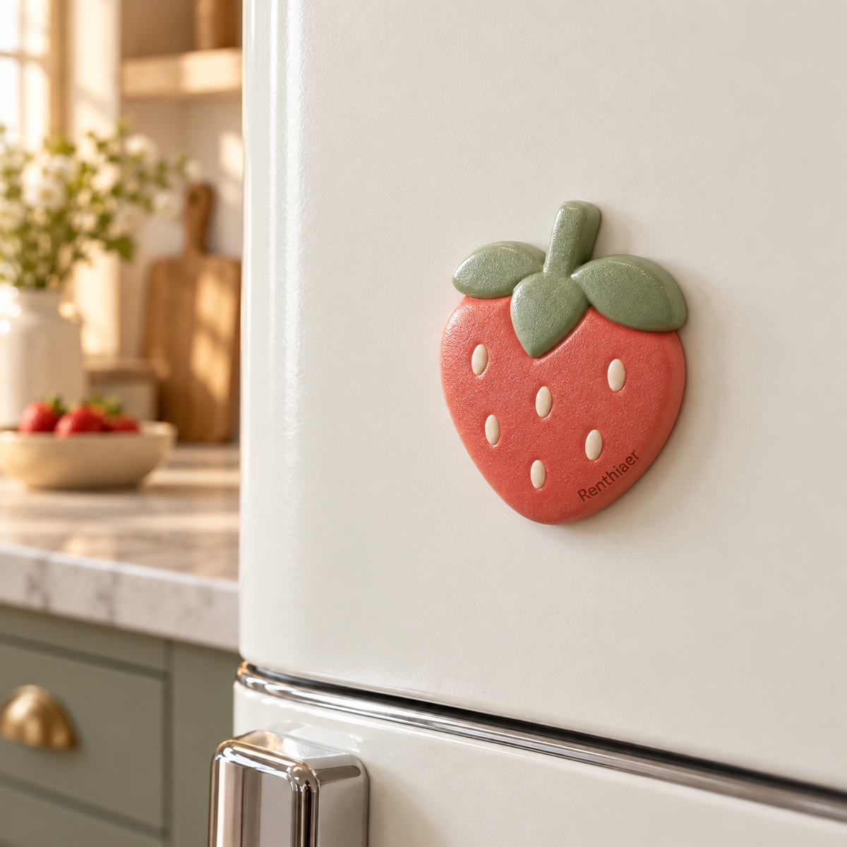 Renthiaer™ Strawberry Garden Magnet lifestyle scene