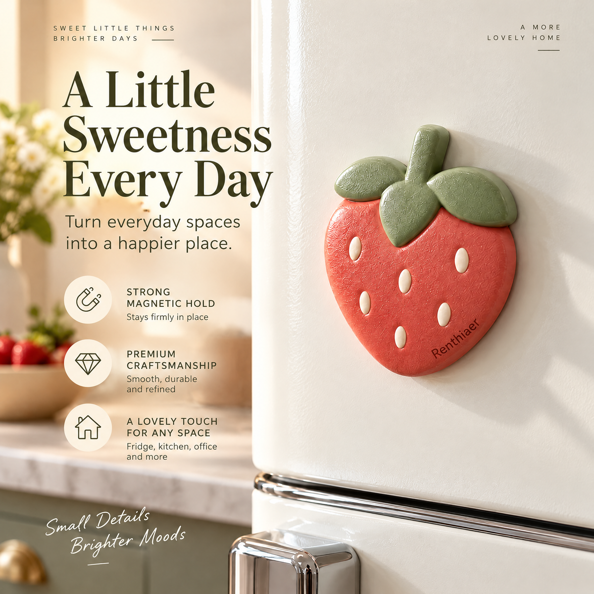 Renthiaer™ Strawberry Garden Magnet