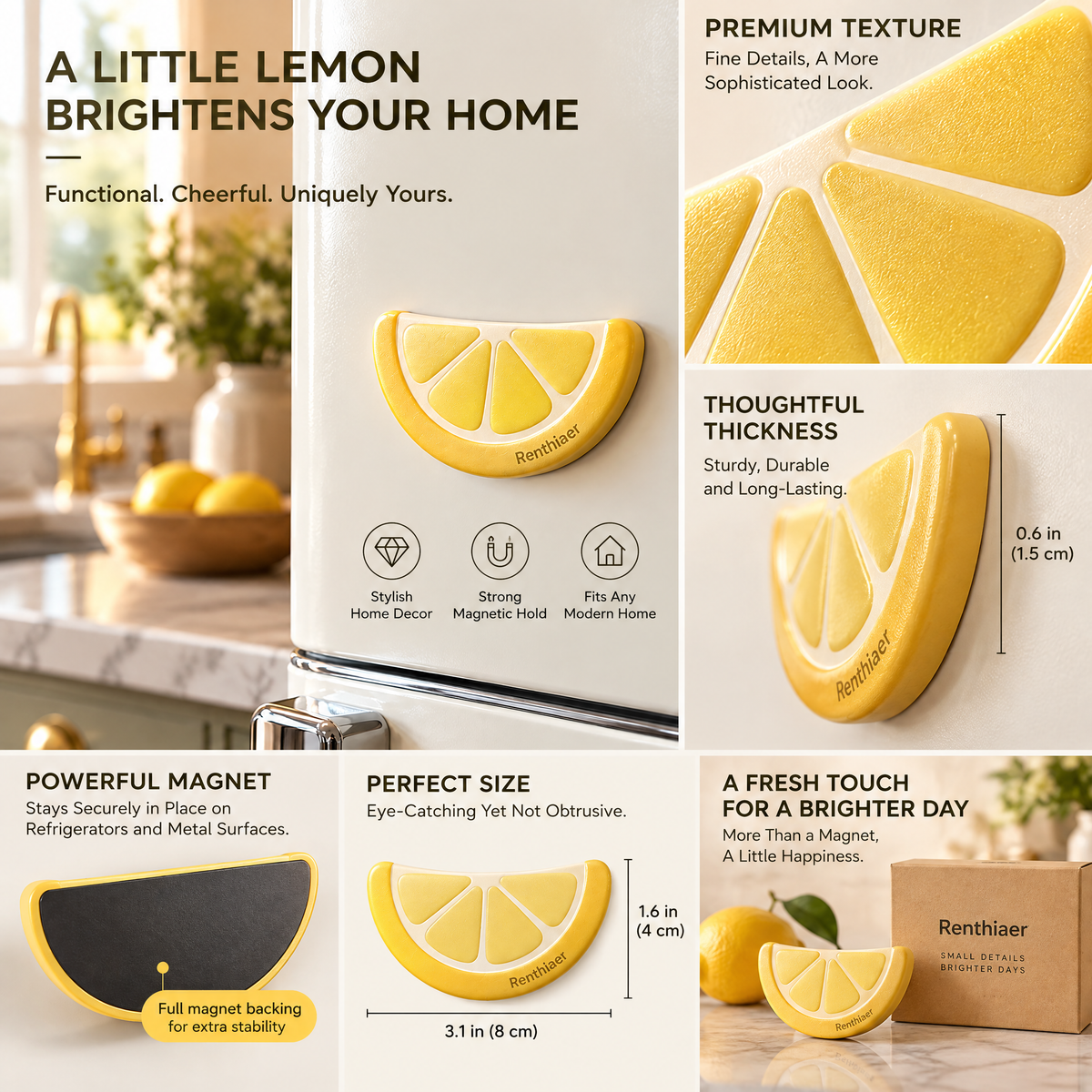 Renthiaer™ Lemon Grove Decorative Magnet