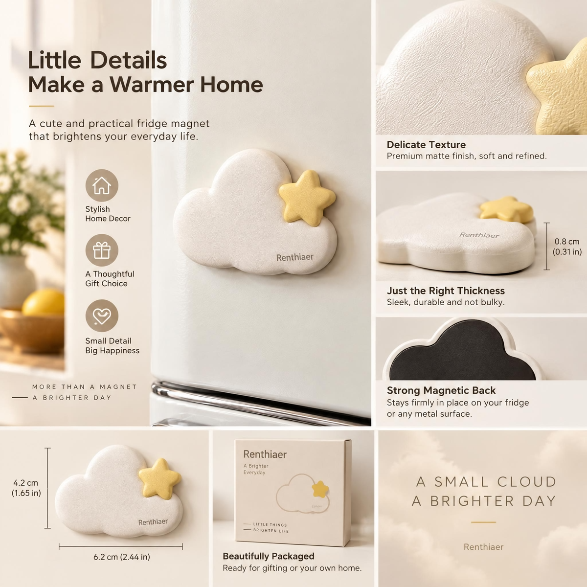 Renthiaer™ Cloud Dream Pastel Magnet